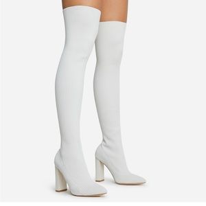 Ego official long nude heel boots